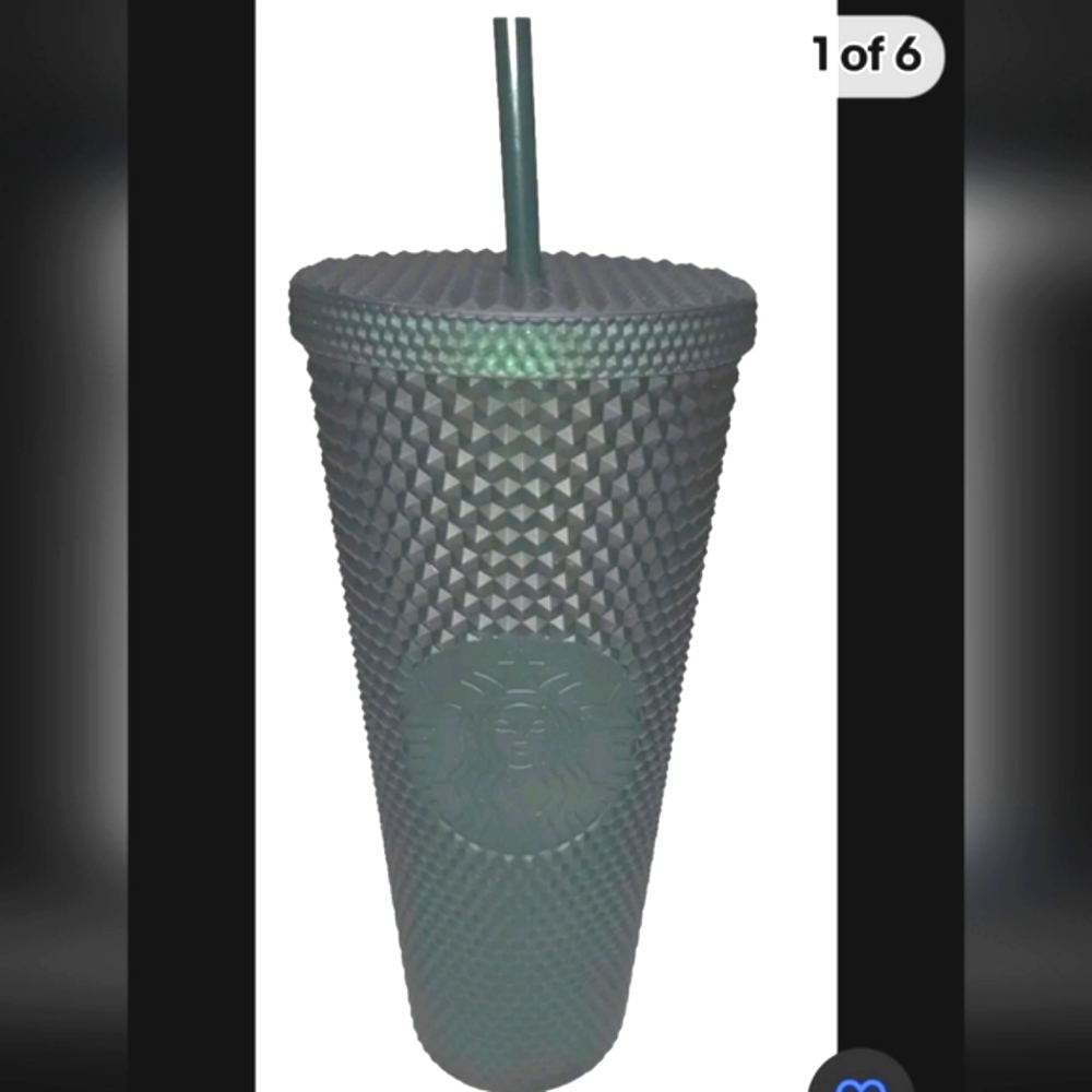 NWT! Starbucks Matte Studded Soft Touch venti 24oz Dark Green